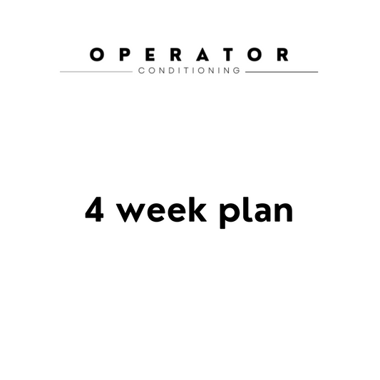 4 week plan